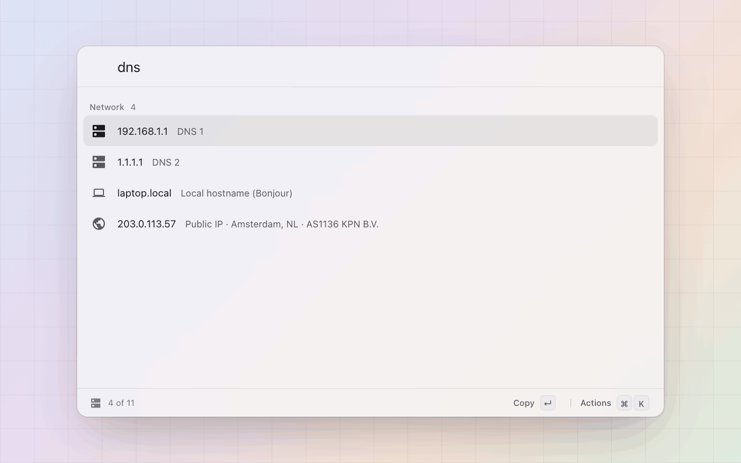 Network: dns at the root finds the resolvers