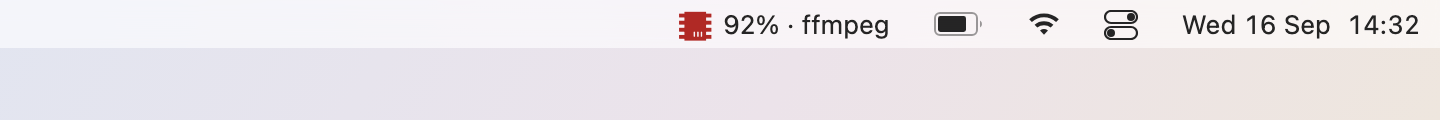 Stats: Pinned past 90%: red, with the process behind it