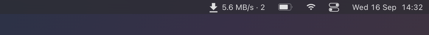 Theater on a dark menu bar